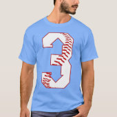 Baseball - Drie naar drie naar beneden - 3 naar 3  T-shirt (Voorkant)