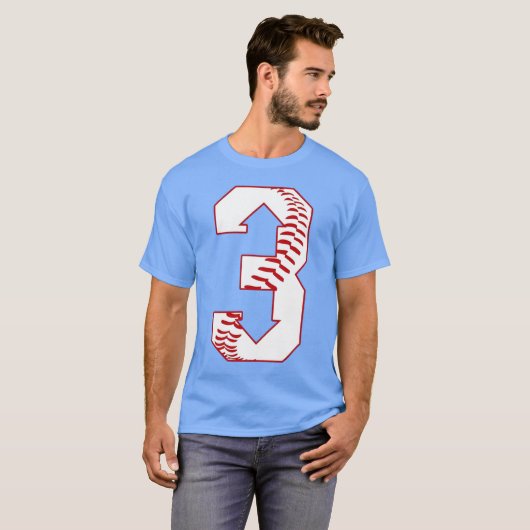 Baseball - Drie naar drie naar beneden - 3 naar 3  T-shirt (Voorkant volledig)