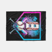 Baseball Drip 8e Verjaardag Home Bord Boys Youth 8 Fleece Deken (Voorkant (Horizontaal))