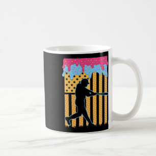 Baseball Drip Bat Boys Ice Cream Amerikaanse Vlag Koffiemok