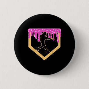 Baseball Drip Boy Home Bord Ice Cream Youth Baseb Ronde Button 5,7 Cm