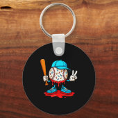 Baseball Drip For Boys Ice Cream Drip Baseball Sleutelhanger (Voorkant)