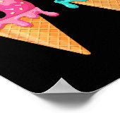 Baseball Drip Ice Cream 67 Baseball Lifestyle 101  Poster (Hoek)