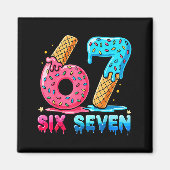 Baseball Drip Number 67 Player Or 67th Birthday  Magneet (Voorkant)