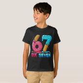 Baseball Drip Number 67 Player Or 67th Birthday T-shirt (Voorkant volledig)