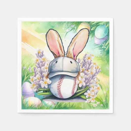 Baseball Easter themed Servet (Voorkant)