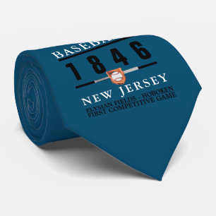 Baseball, eerste competitief spel stropdas