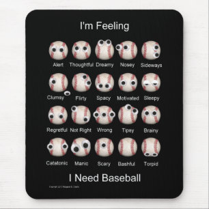 Baseball EmoMousepad Muismat