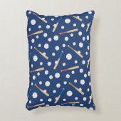 Baseball- en Bat-sportpatroon Accent Kussen (Voorkant(Verticaal))