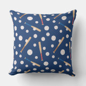 Baseball- en Bat-sportpatroon Kussen (Voorkant)
