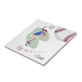 Baseball en carreaux de céramique (Côté)