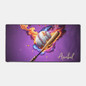 Baseball en feu. (Recto)