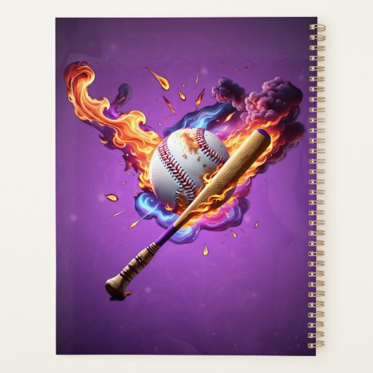 Baseball en feu. (Dos)