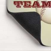 Baseball en gehaakte katten muismat (Hoek)