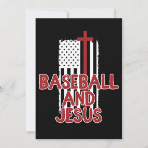 Baseball en Jezus Christelijk Save The Date