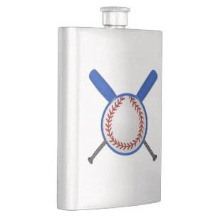 Baseball- en kruisvleermuizen heupfles