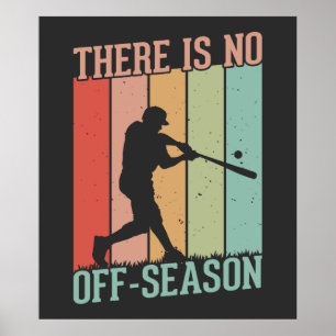 Baseball Er is geen vrijetijdsseizoen Poster