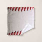 Baseball et Softball Classiques Couture Rouge (Gant de toilette)