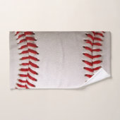 Baseball et Softball Classiques Couture Rouge (Serviette à main)