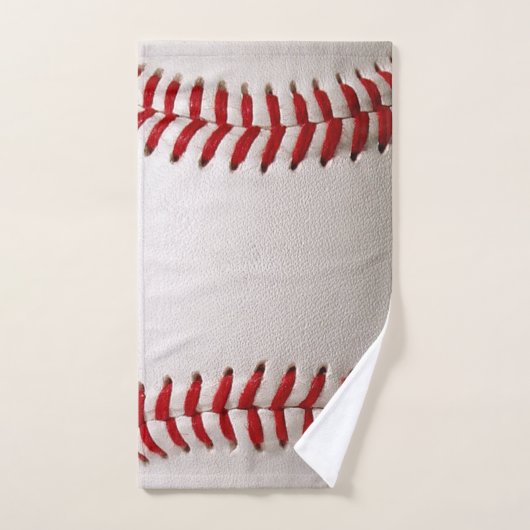 Baseball et Softball Classiques Couture Rouge (Serviette à main)
