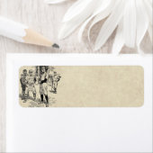 Baseball : Étiquette de l'adresse de retour des jo (En situation)