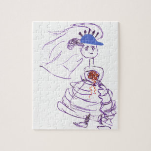 Baseball Fan Bride Legpuzzel