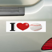 Baseball Fan Bumpersticker (Op auto)