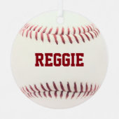 Baseball Fan Personalized Ornament (Voorkant)