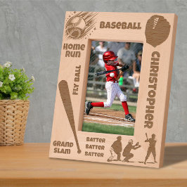 Baseball Fan Player Custom Name Gegraveerde Lijstjes