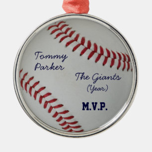 Baseball Fan-tastic_autografen-achtige medallion Metalen Ornament