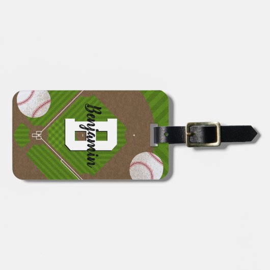 Baseball Fans Bagagelabel (Voorkant horizontaal)