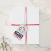 Baseball Favor Tag Cadeaulabel (Met Touw)