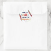 Baseball First 1e verjaardag Dank u Stickers (Tas)