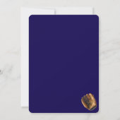 Baseball First Year Down 1st Birthday  Kaart (Achterkant)