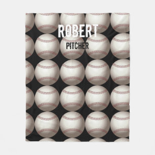 Baseball Fleece Blanket Player Athlete Fan Blanket Deken