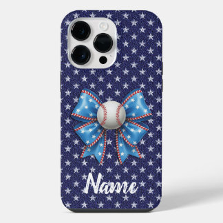 Baseball Flirt Bal Amerikaanse Vlag iPhone 14 Pro Max Hoesje