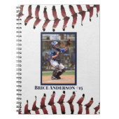 Baseball Foto's Clean White VERTICAL Notitieboek (Voorkant)