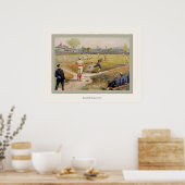 Baseball Game 1887 Poster (Keuken)