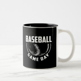 Baseball Game Day Tweekleurige Koffiemok
