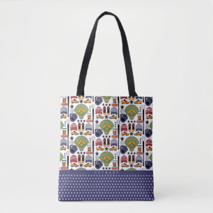 Baseball Game Equipment & Objects Pattern Canvas t Draagtas