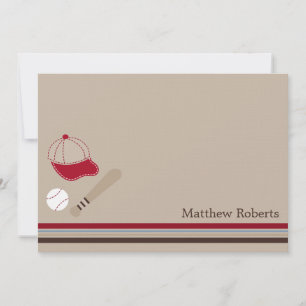 Baseball Gears Flat Hartelijk dank, briefkaarten