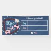 baseball gender laat zien spandoek (Horizontaal)