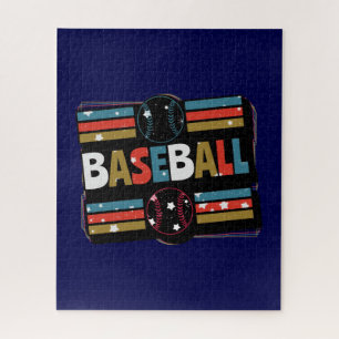 Baseball Geometrische Abstracte Kunst Legpuzzel