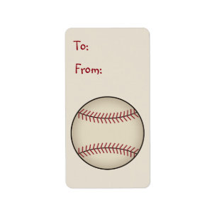 Baseball Gift Label Label