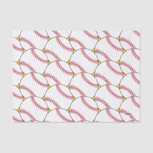 Baseball Git Wrap Tissue Paper HAMbyWG Tissuepapier (Voorkant)