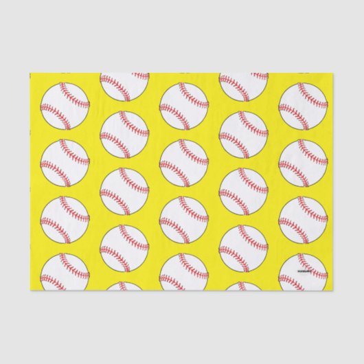 Baseball Git Wrap Tissue Paper HAMbyWG Tissuepapier (Voorkant)
