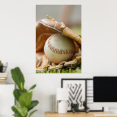 Baseball Glove and Ball Poster (Thuiskantoor)