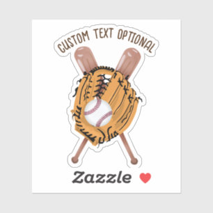 Baseball, Glove en Bats Sticker
