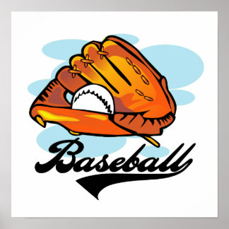 Baseball Glove T-shirts en Gifts Poster