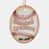 Baseball Grandma Keramisch Ornament (Rechts)